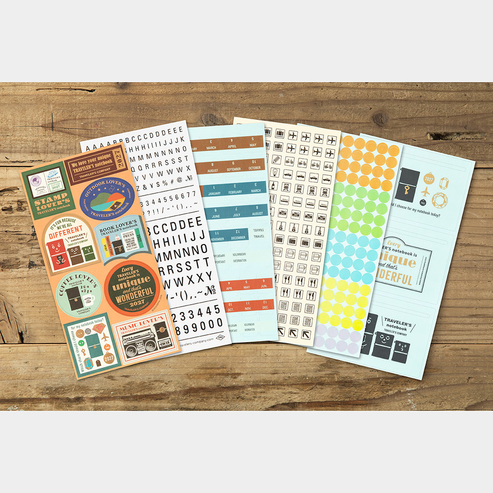 預購中 TRC Traveler’s notebook TN｜2027 手帳週邊 貼紙包 限定品