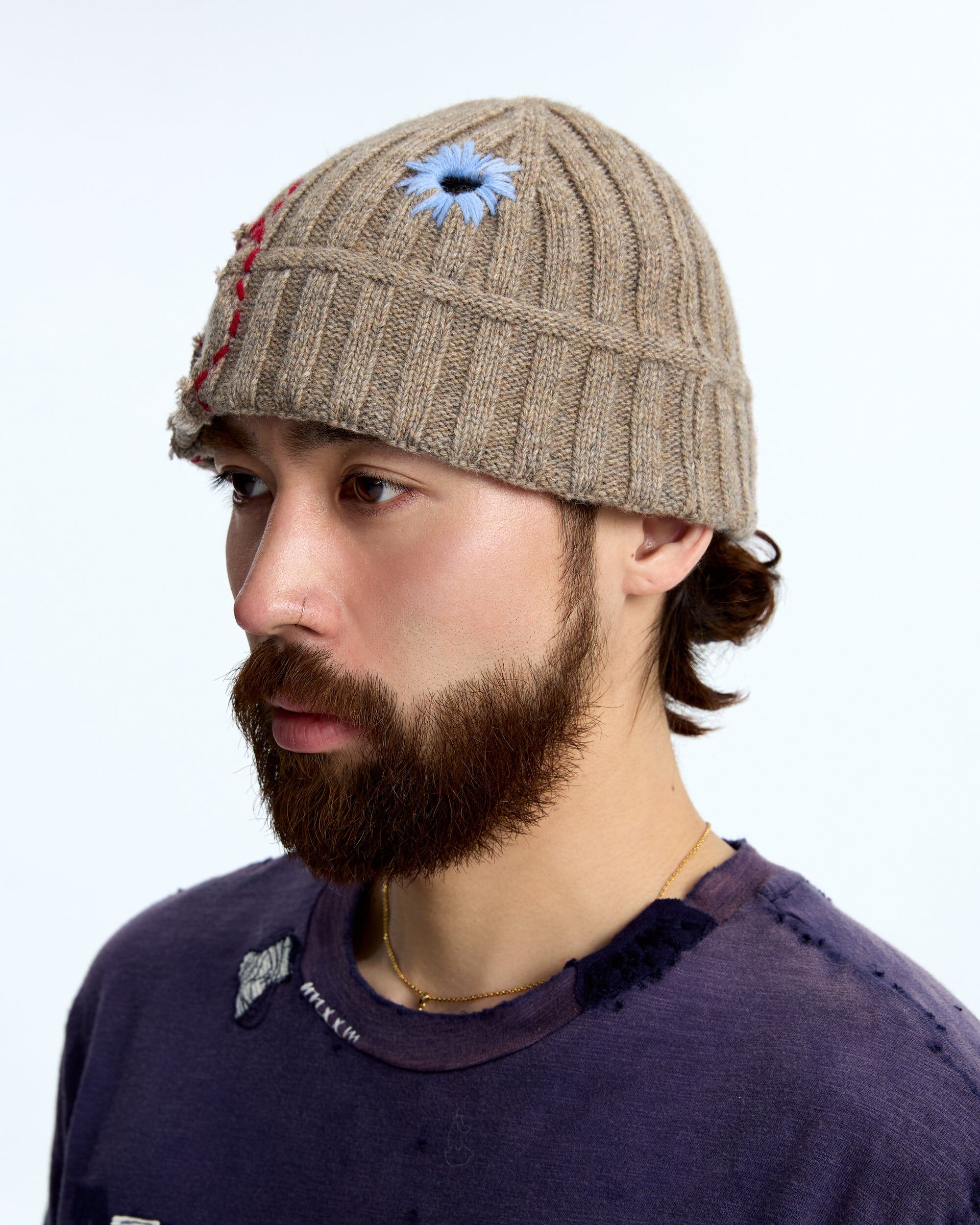 PLATEAU STUDIO｜Boro beanie (Grey)