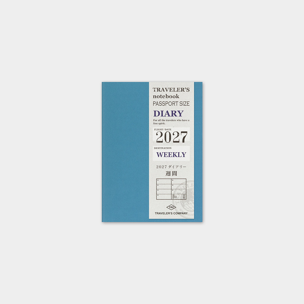 預購中 TRC Traveler’s notebook TN｜2027 PA護照 橫式週間手帳