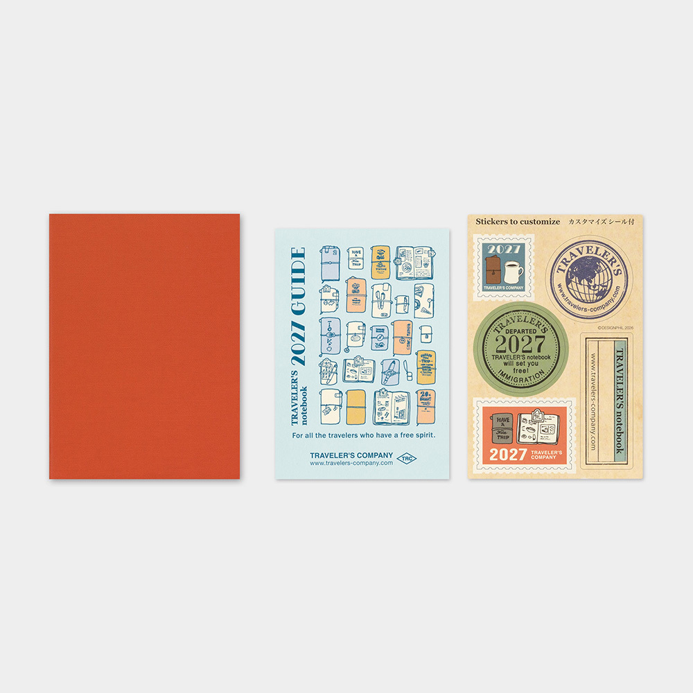 預購中 TRC Traveler’s notebook TN｜2027 PA護照 月間手帳