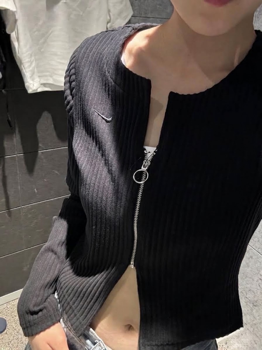 （預購）NIKE Sportswear Chill Knit 羅紋 V領 針織衫 合身 修身