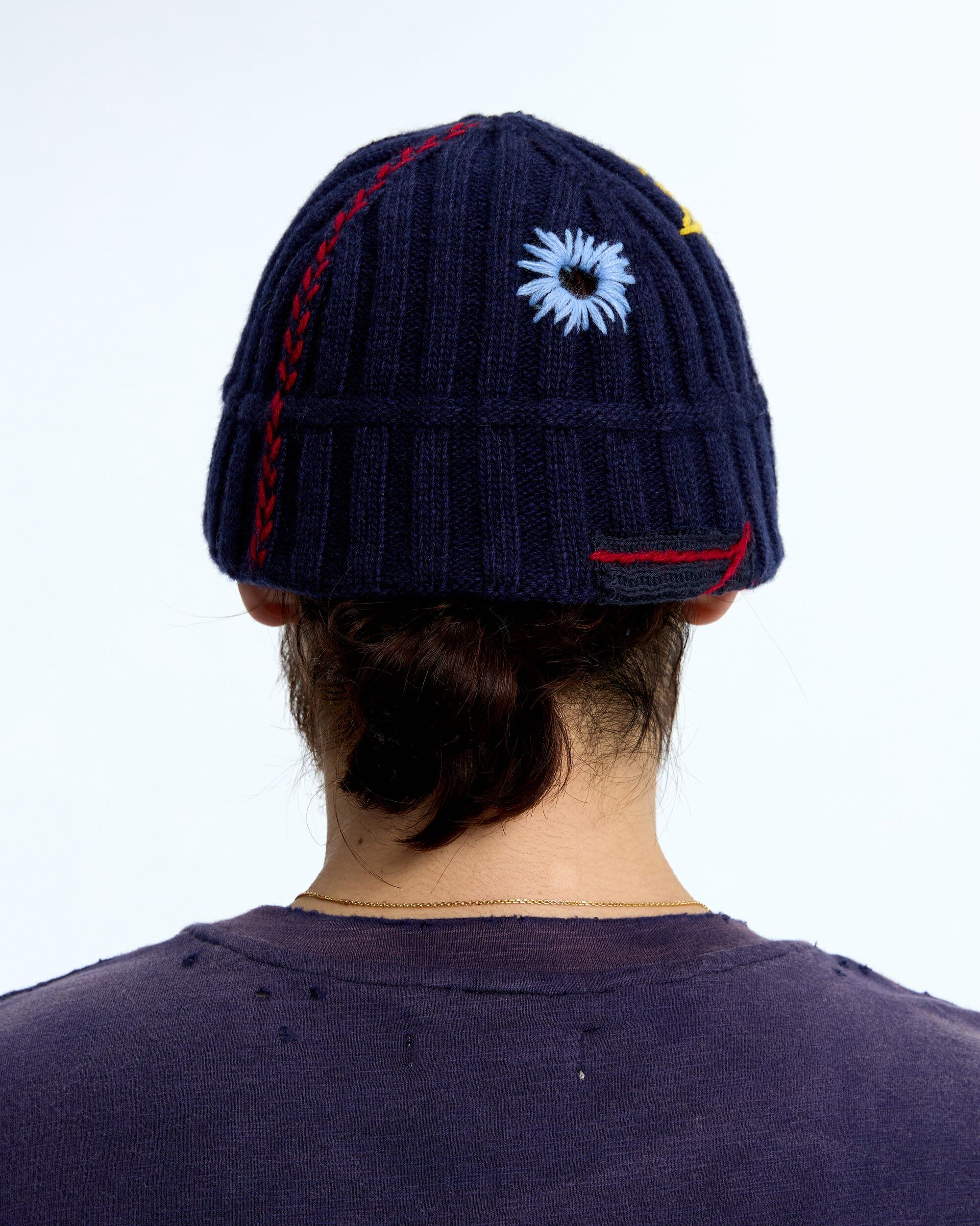 PLATEAU STUDIO｜Boro beanie (Navy)
