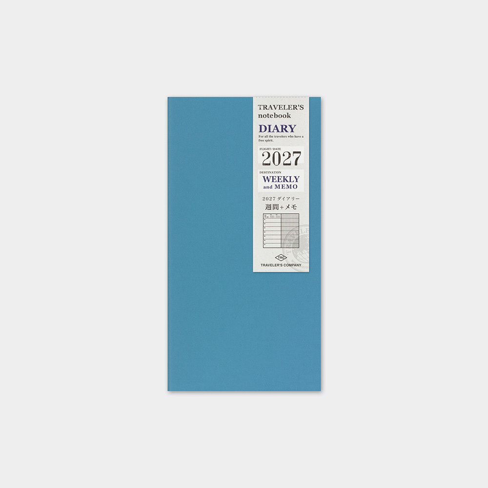 預購中 TRC Traveler’s notebook TN｜2027 標準 橫式週間手帳