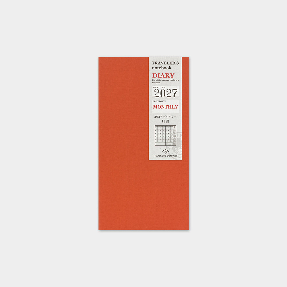 預購中 TRC Traveler’s notebook TN｜2027 標準 月間手帳