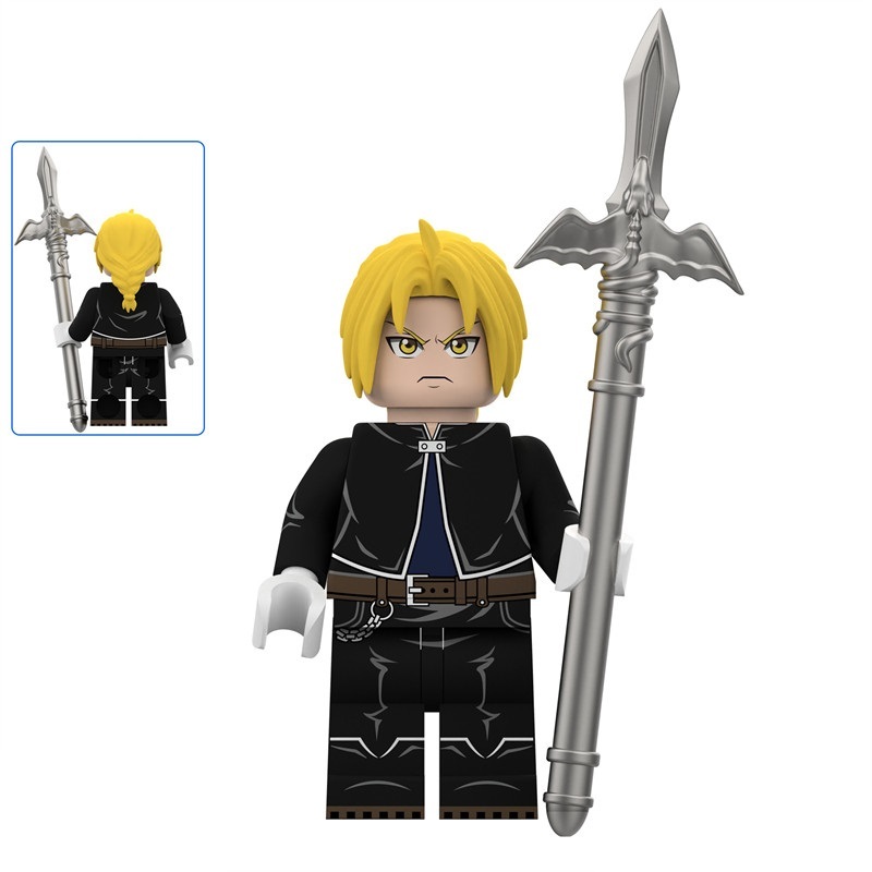 Fullmetal Alchemist Edward Elric Custom Minifigures Fit Lego DY573