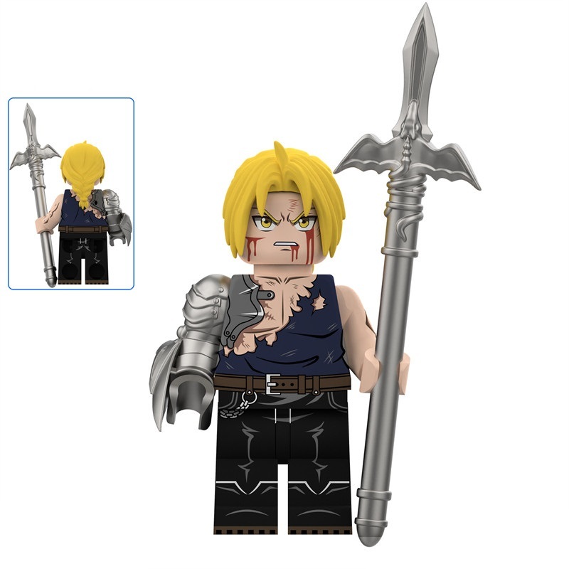 Fullmetal Alchemist Edward Elric Custom Minifigures Fit Lego DY574