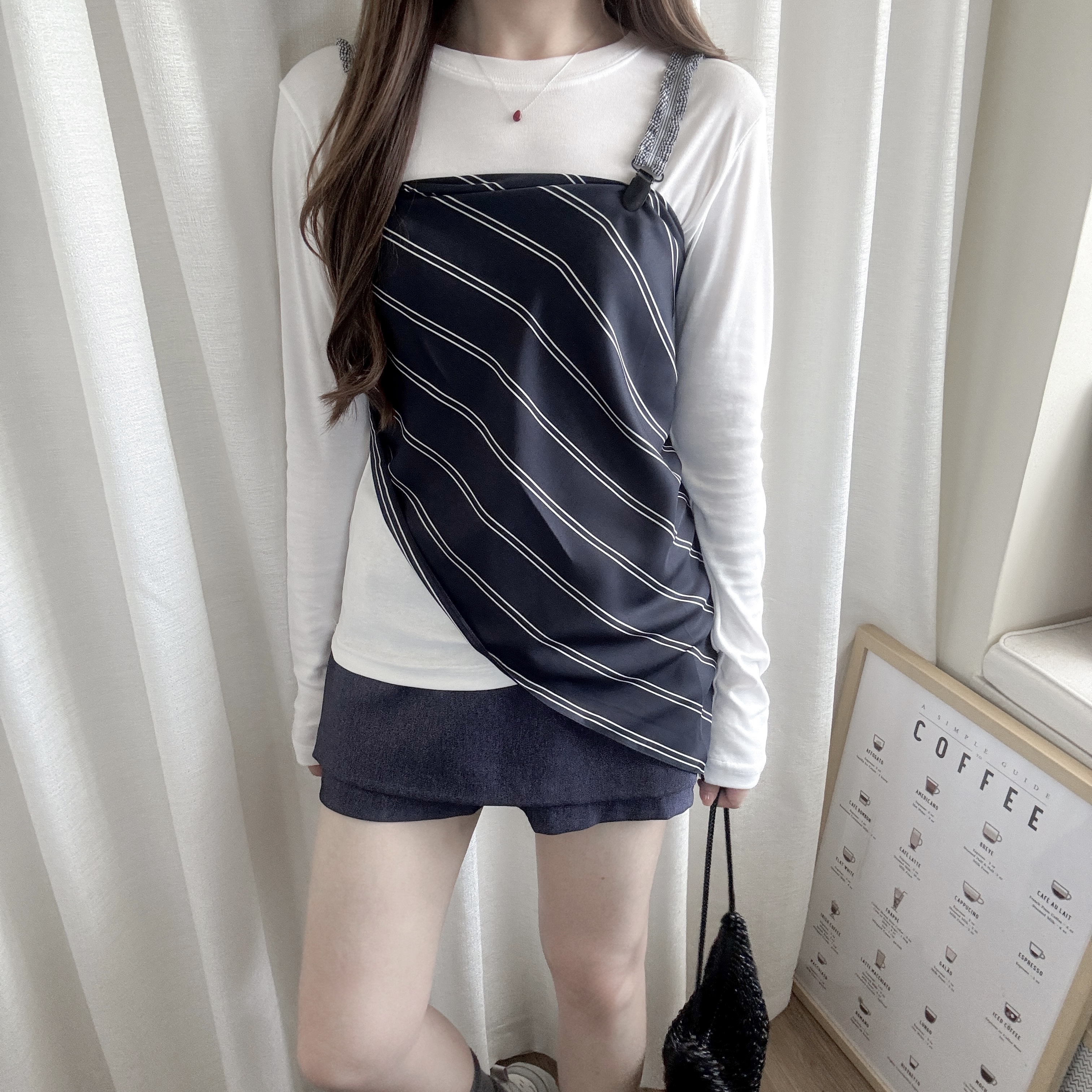 條子三角絲巾