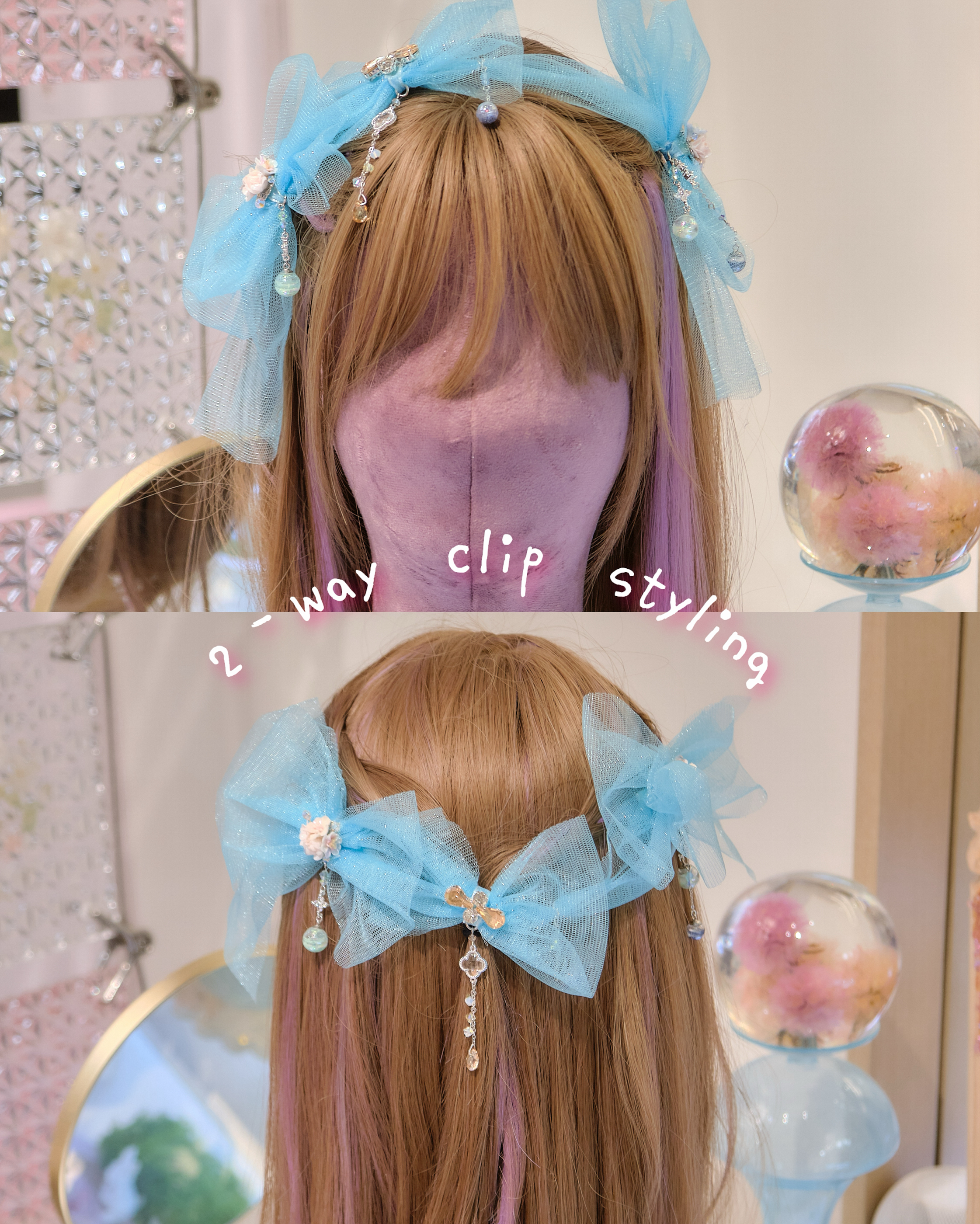 13974 Tri-Bow Duckbill Hair Clip