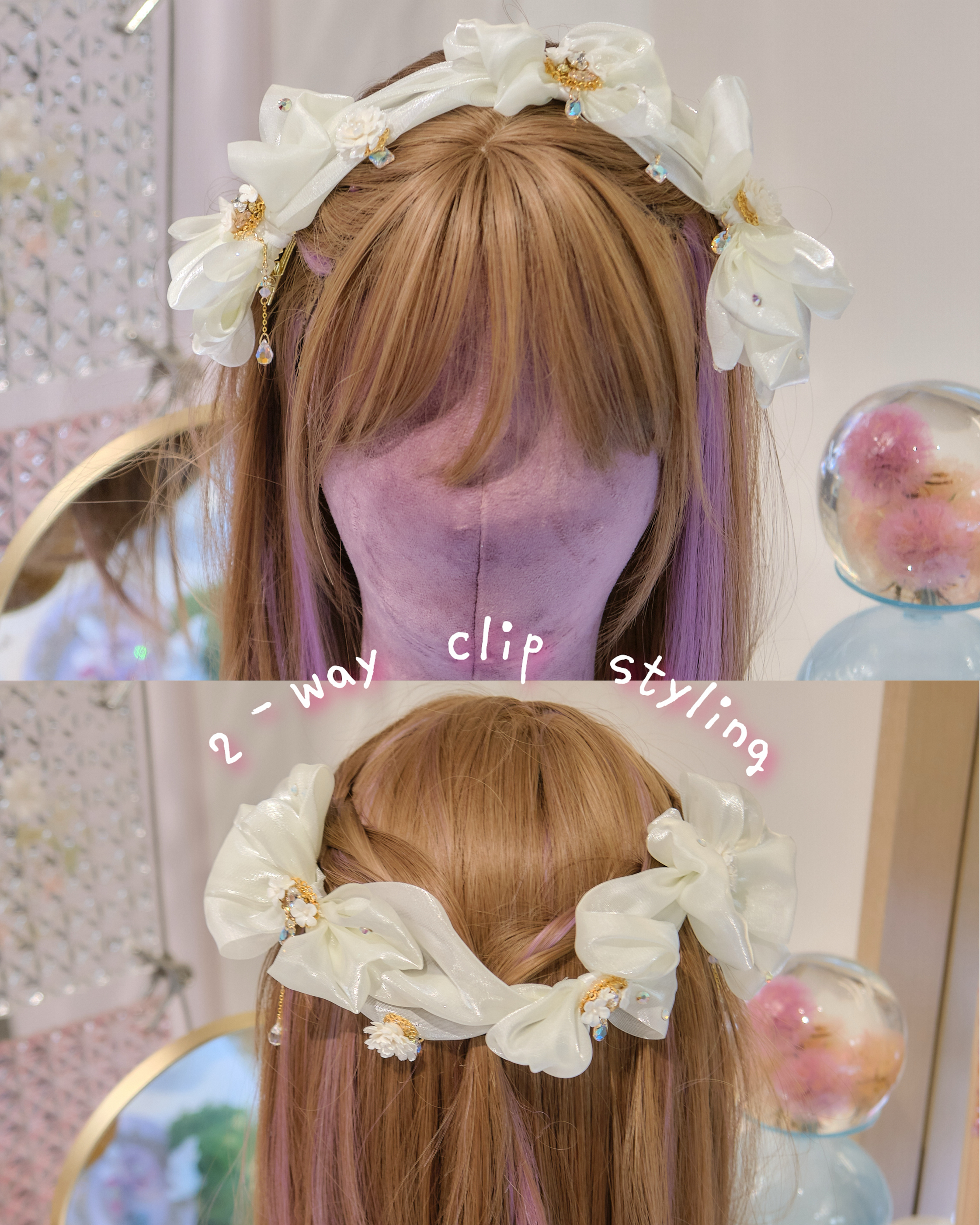 13971 Tri-Bow Duckbill Hair Clip