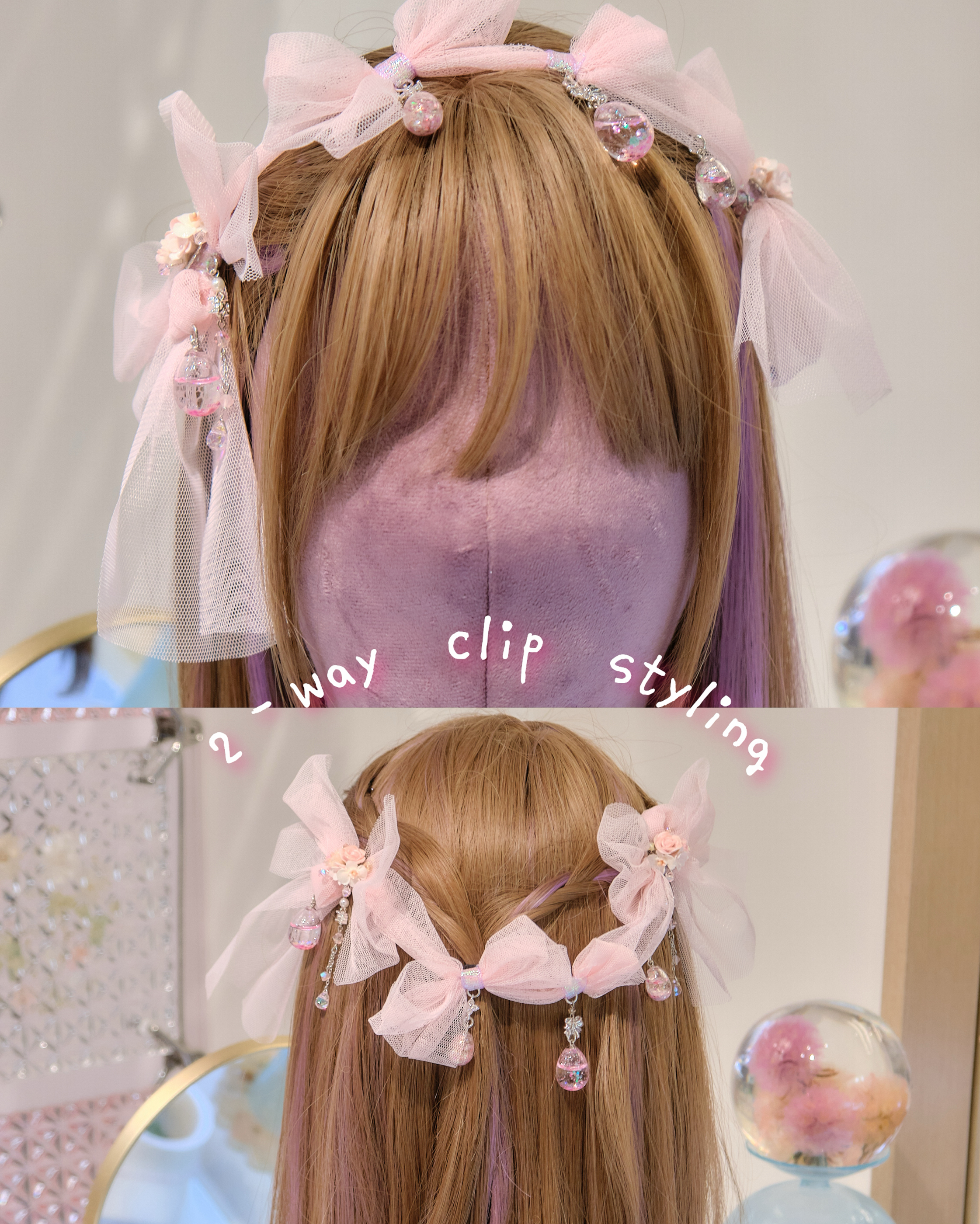 13973 Tri-Bow Duckbill Hair Clip