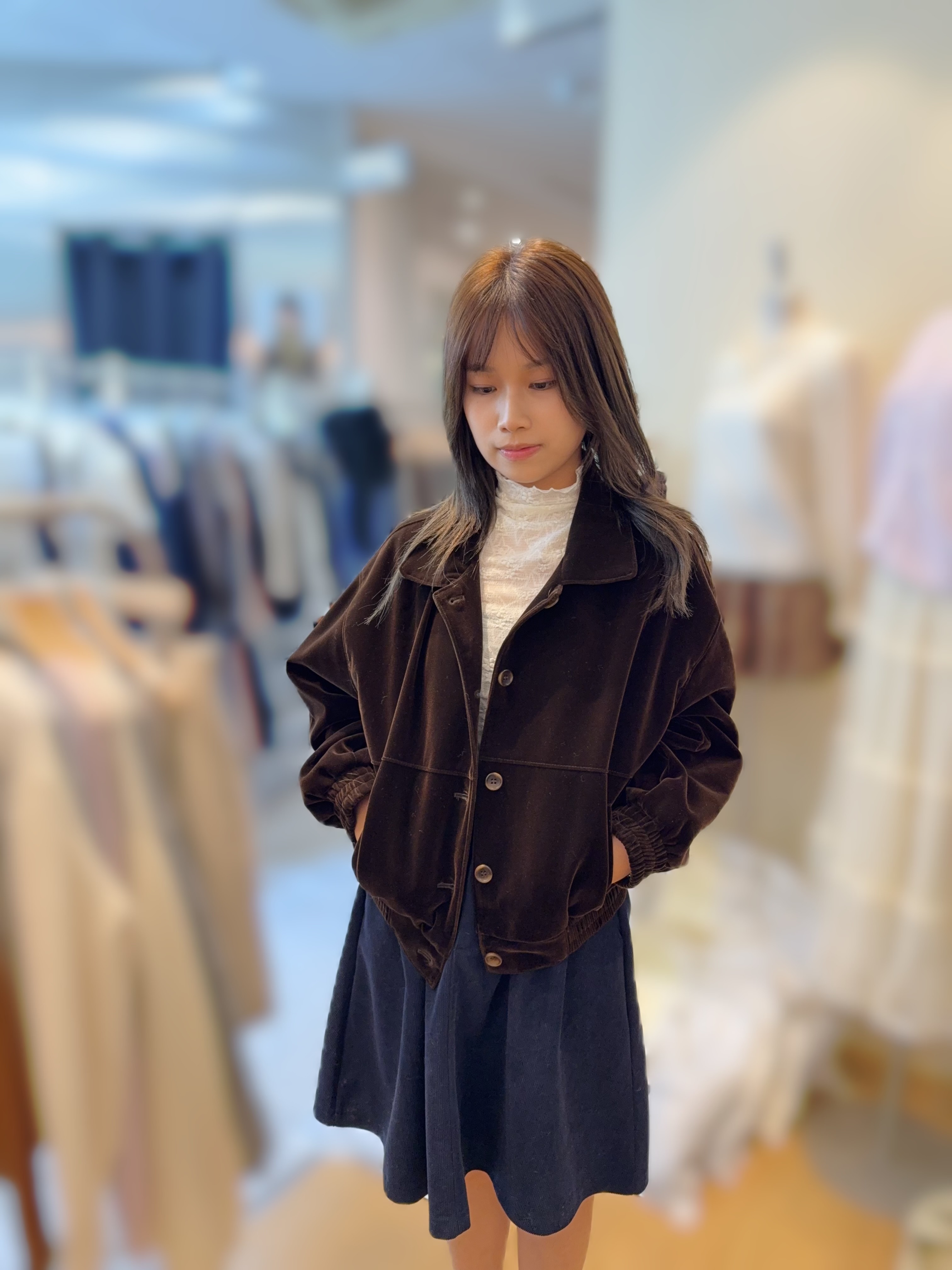 OV10  高質絨縷 胸52 長23 $659