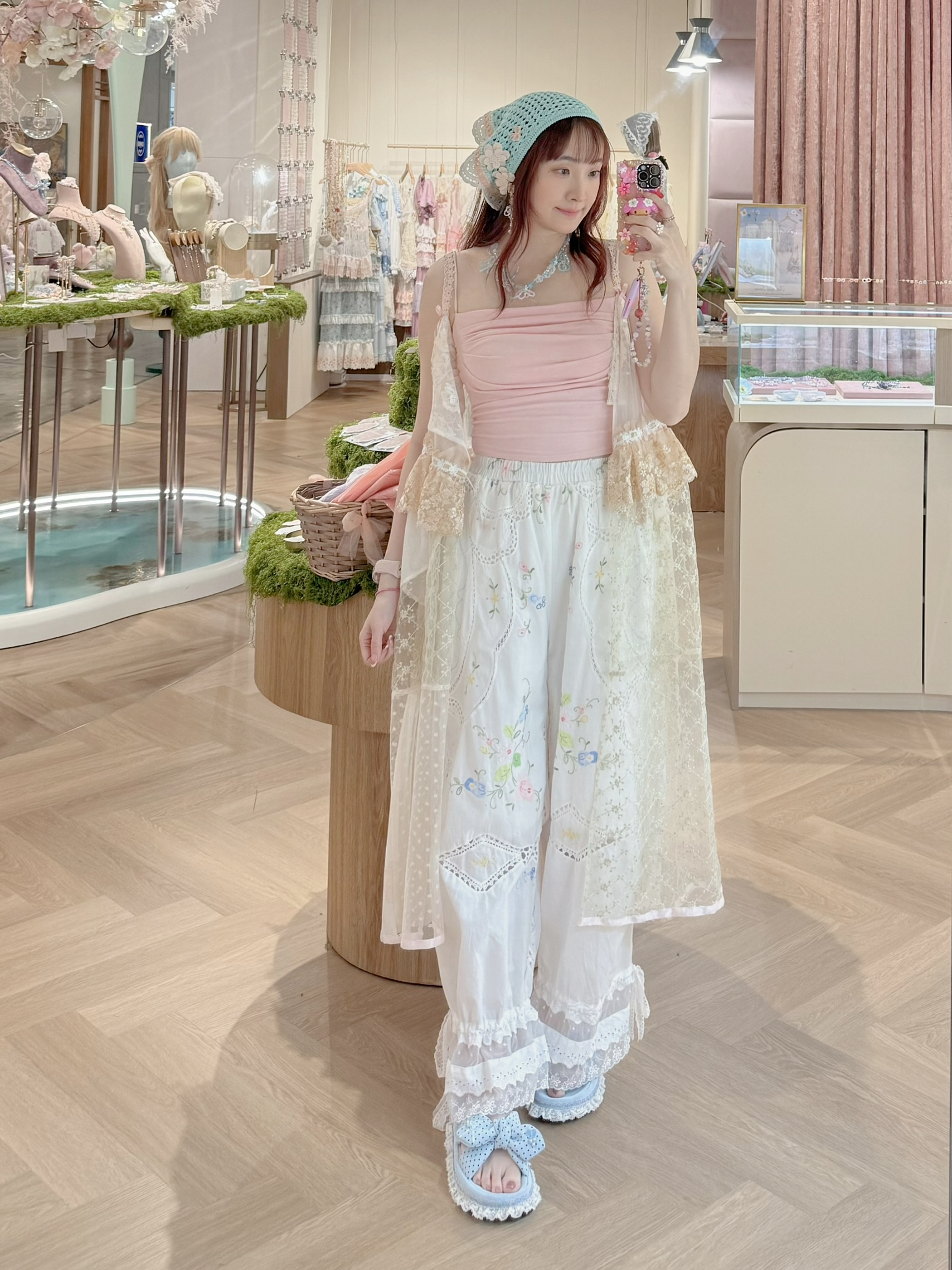 14011 Thai Embroidered Garden Trousers