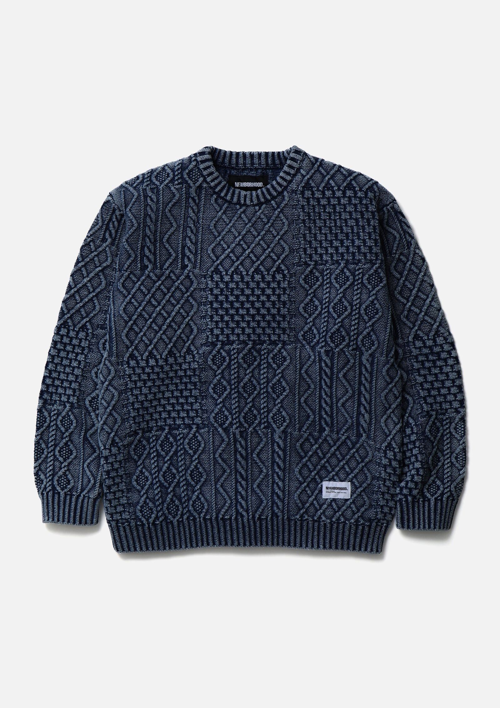 『代購商品』2026AW NEIGHBORHOOD NBHD WASHED BLOCK CABLE SWEATER 針織衫 26213NH-KNM04