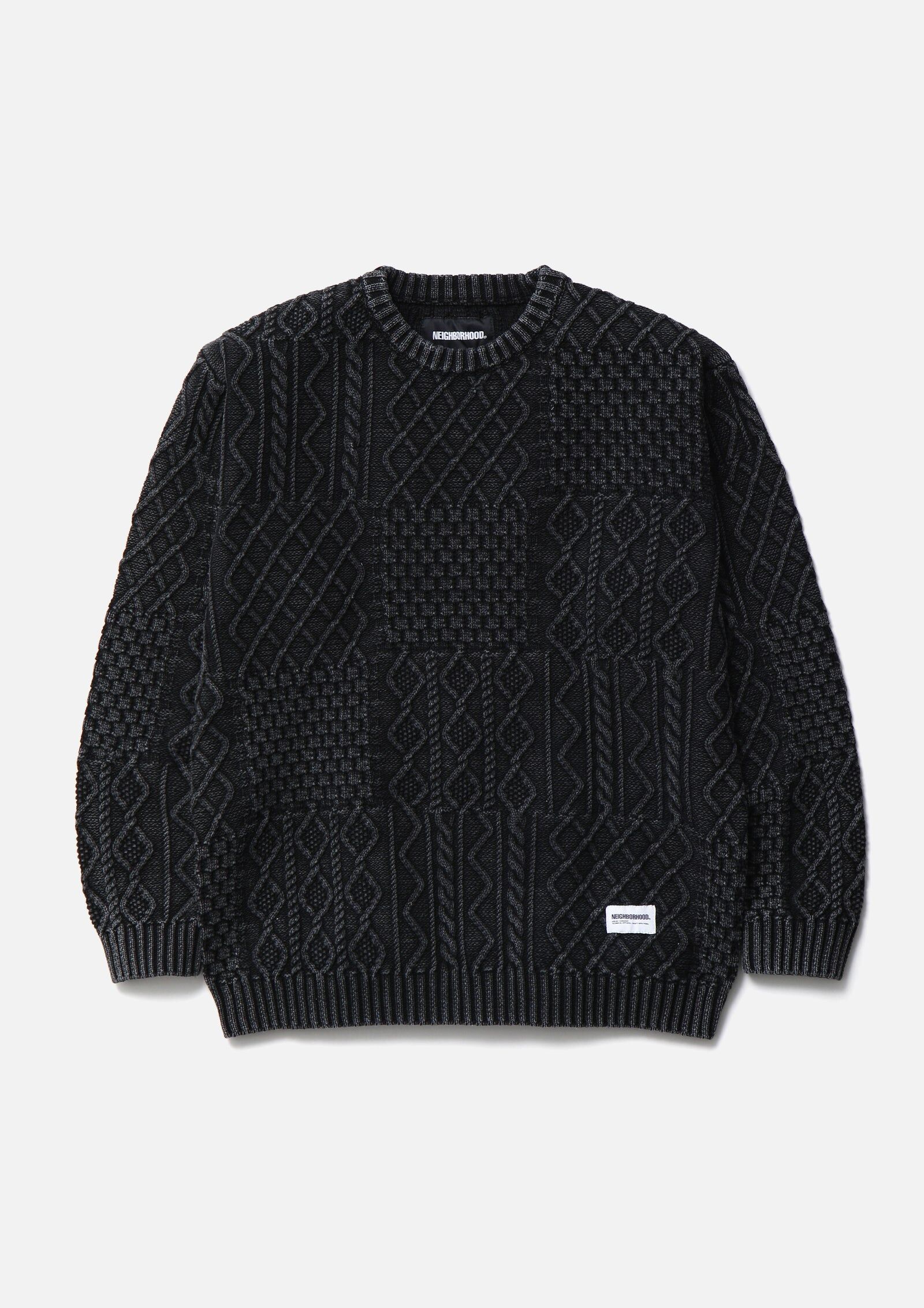 『代購商品』2026AW NEIGHBORHOOD NBHD WASHED BLOCK CABLE SWEATER 針織衫 26213NH-KNM04