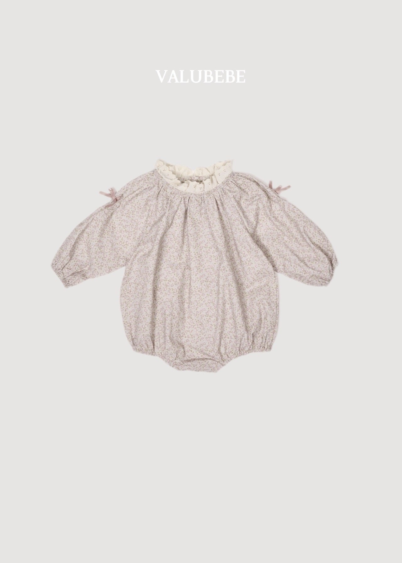 VALU BEBE Flower Ribbon Romper（With Bonnet）