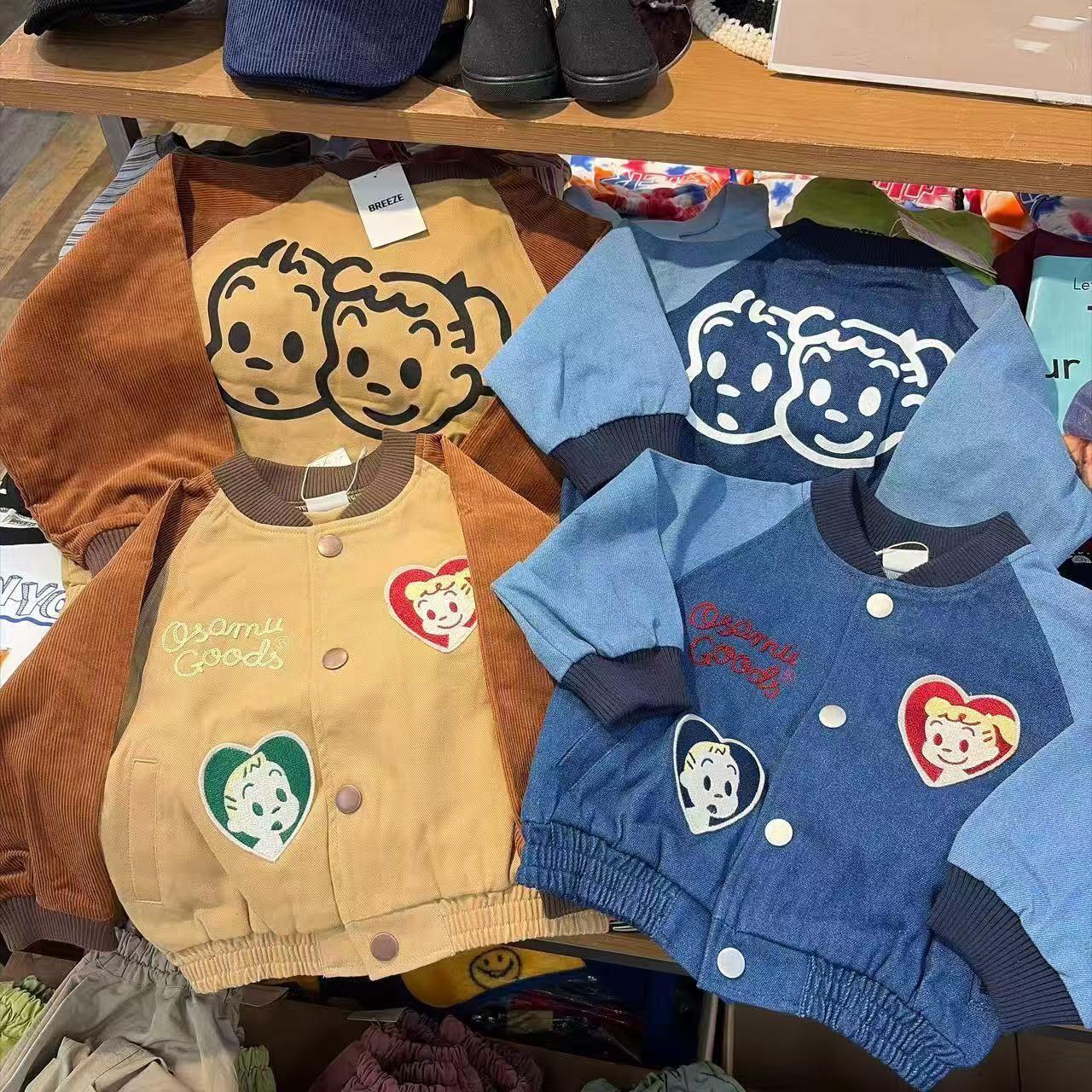 日單 原田治刺繡棒球外套