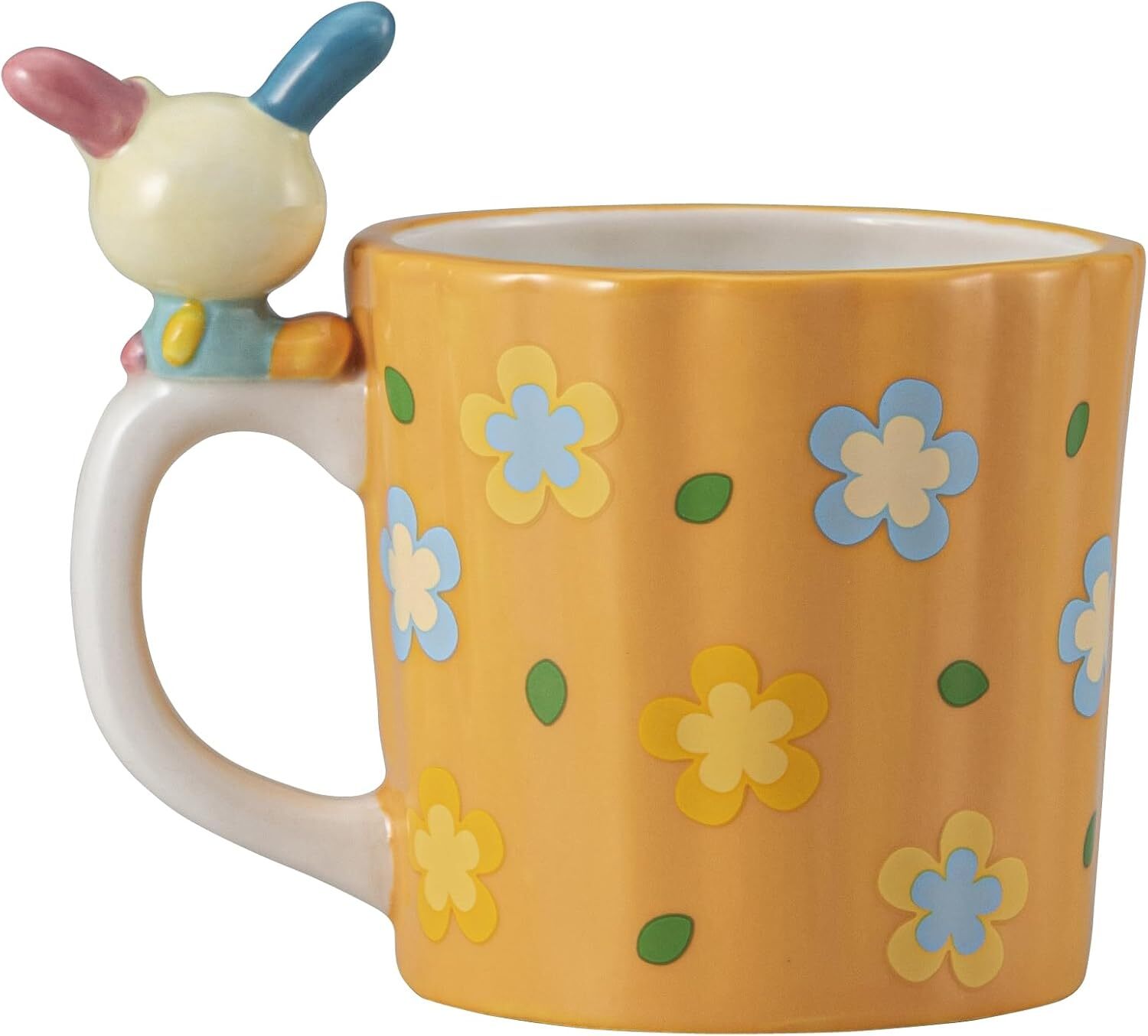 日本 Sanrio Usahana 彩虹兔 陶瓷杯連立體公仔 (300ml)