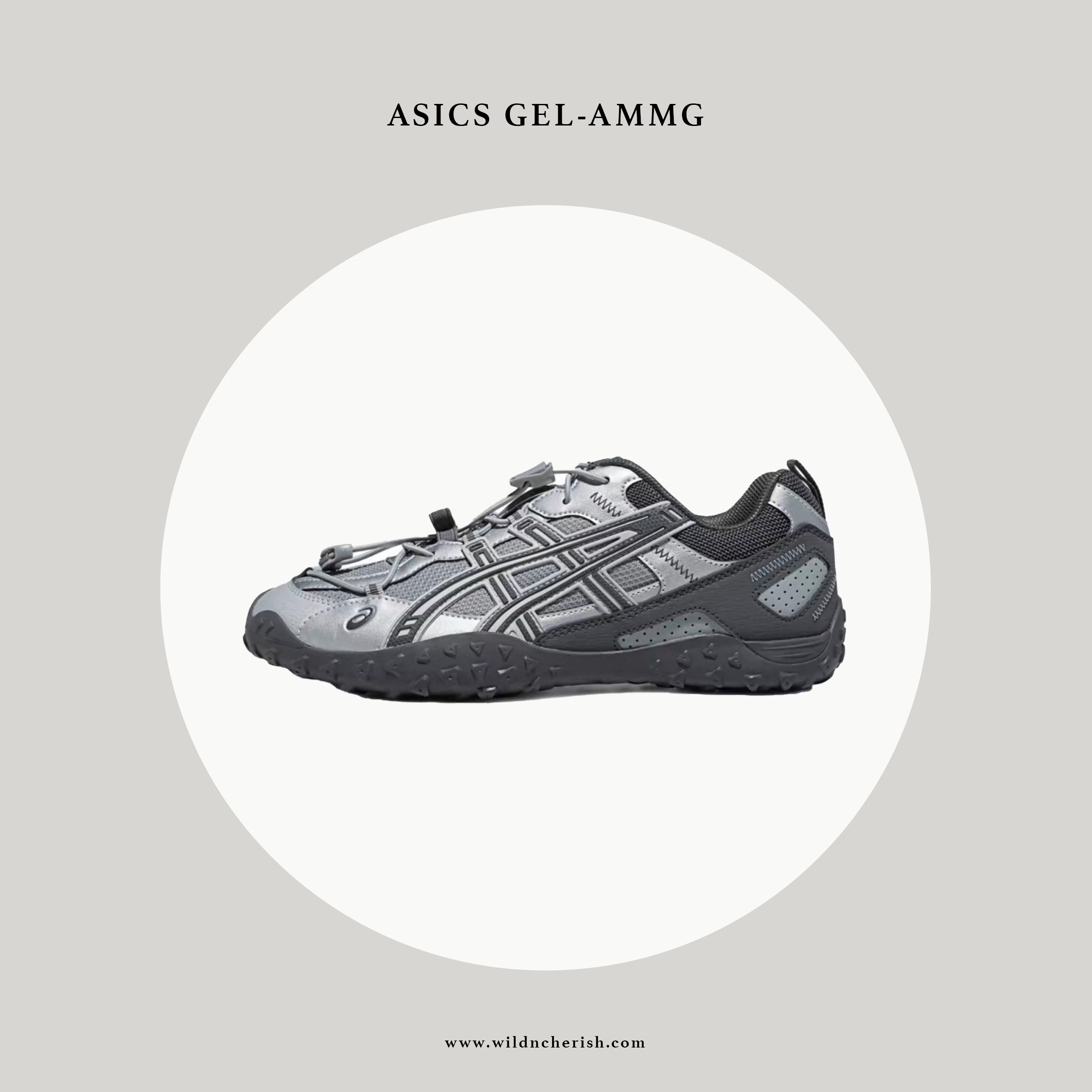 預訂 | Asics Gel-AMMG 灰銀色 索繩 薄底鞋