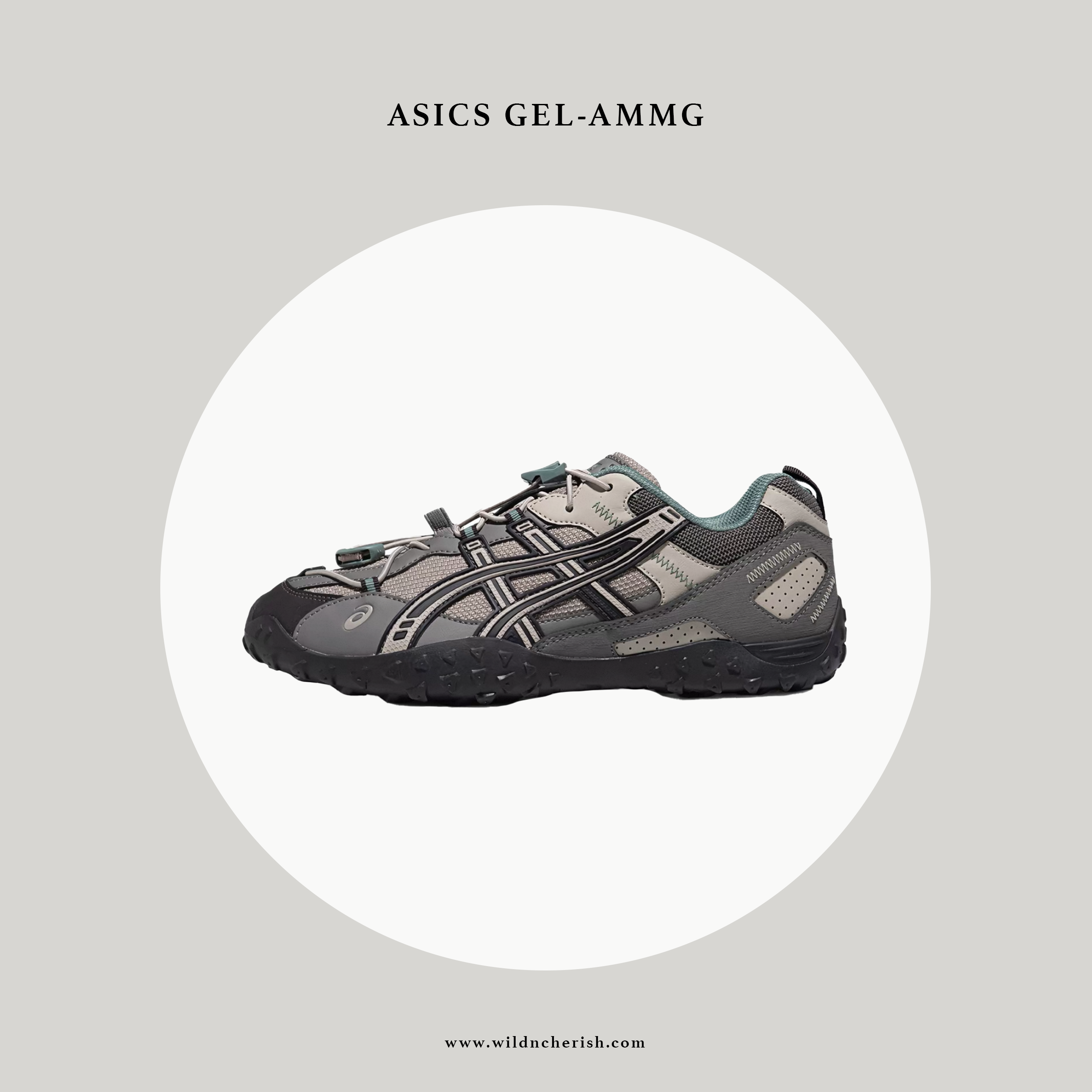 預訂 | Asics Gel-AMMG 灰綠色 索繩 薄底鞋