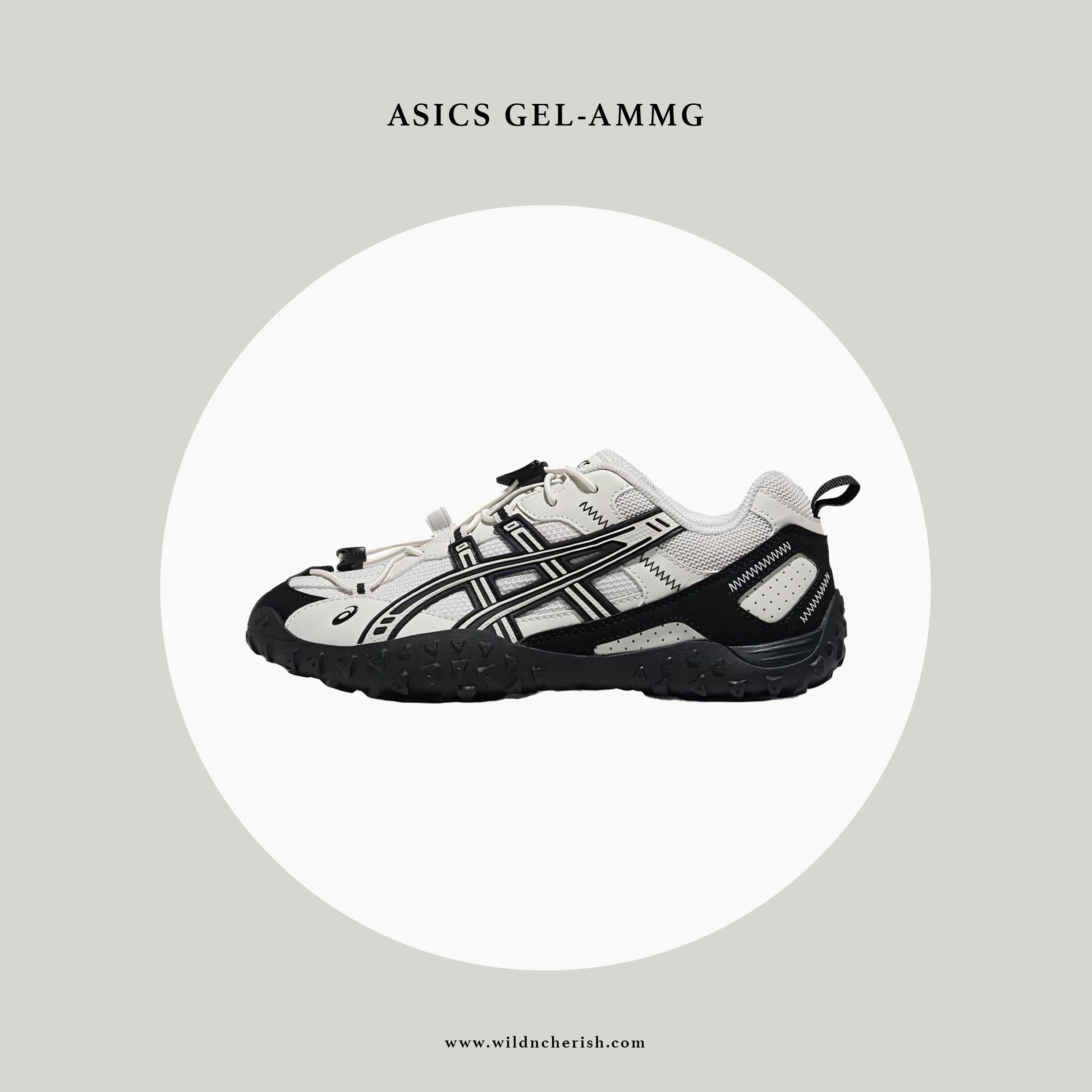 預訂 | Asics Gel-AMMG 黑白色 索繩 薄底鞋