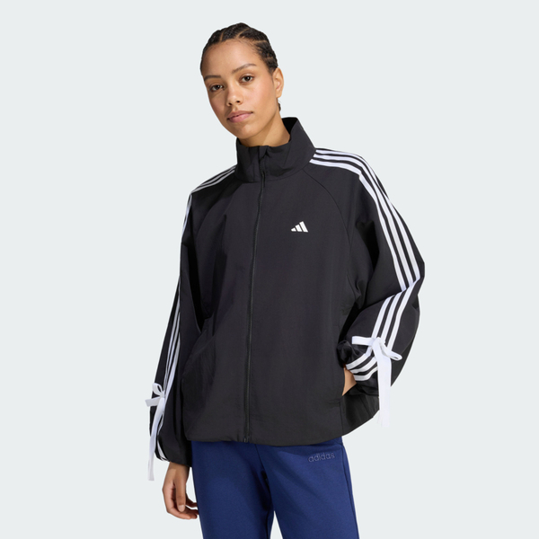 Adidas 愛迪達 Dance Wb 1 LD2935 女 立領外套 運動外套 休閒穿搭 蝴蝶結 黑