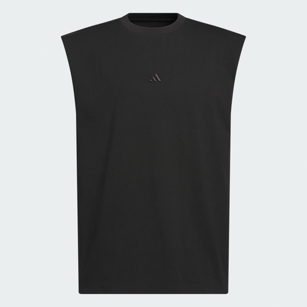 Adidas 愛迪達 Adidas Cutoff KG7287 男女 背心 運動背心 無袖上衣 純棉 黑