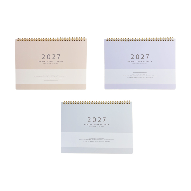 2027年桌曆/B5 霧感粉彩