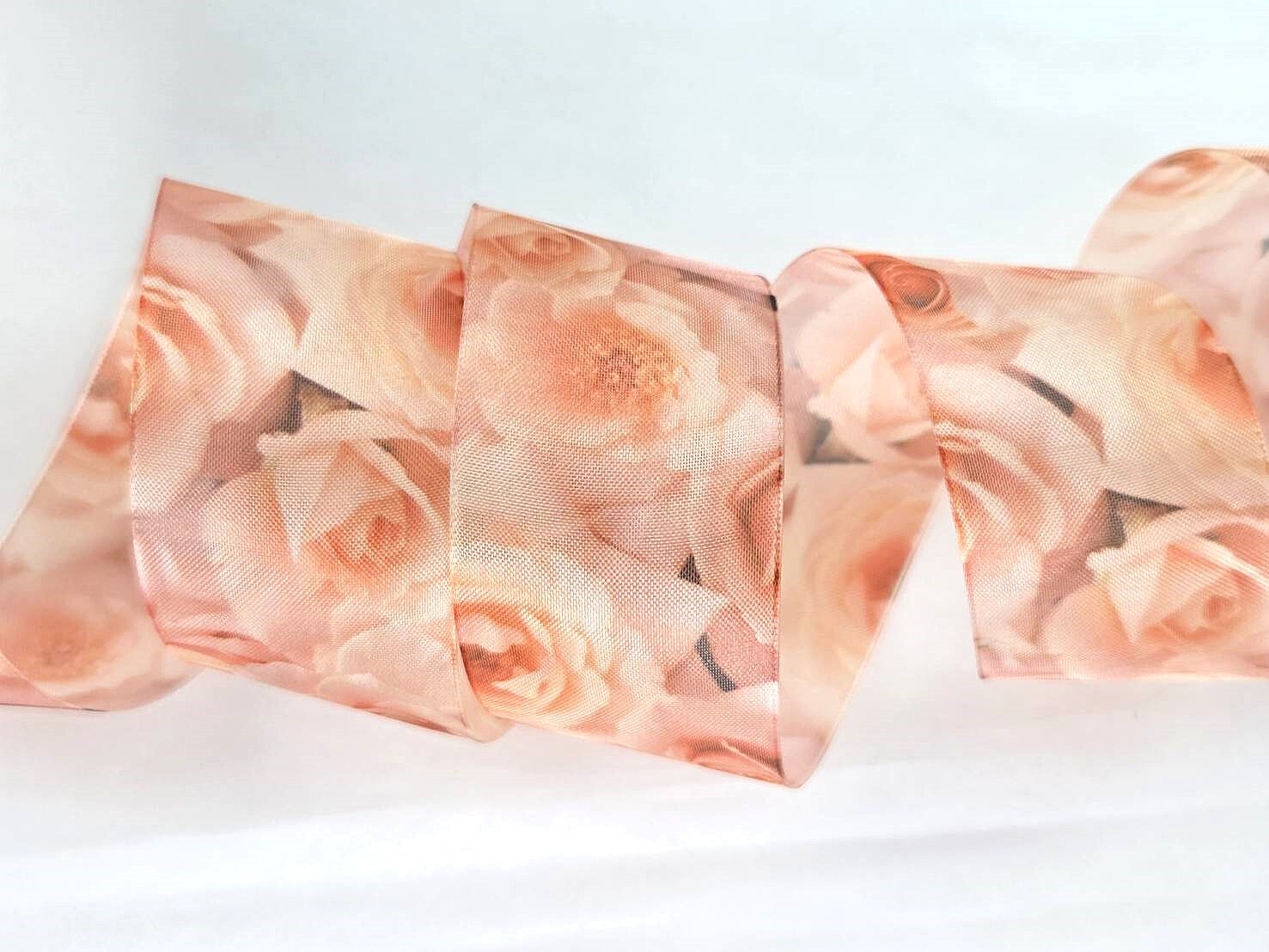 Romantic roses/Organza ribbon