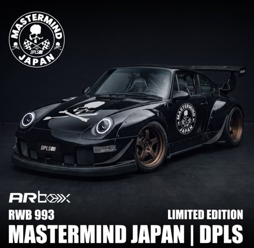 DPLS x Mastermind Japan 1:64 Porsche RWB 993 Diecast Car Indonesia Exclusive 保時捷