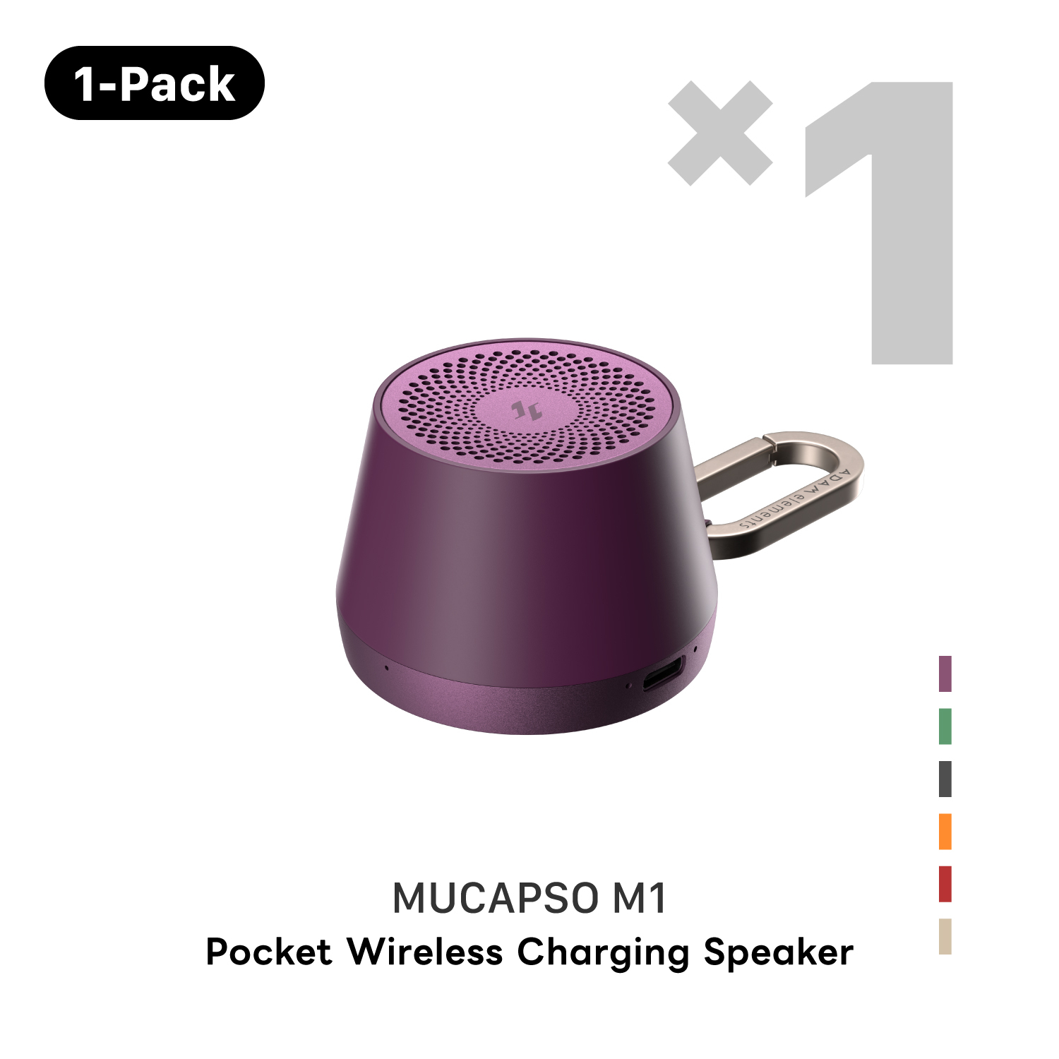 MUCAPSO M1 Pocket Wireless Charging Speaker