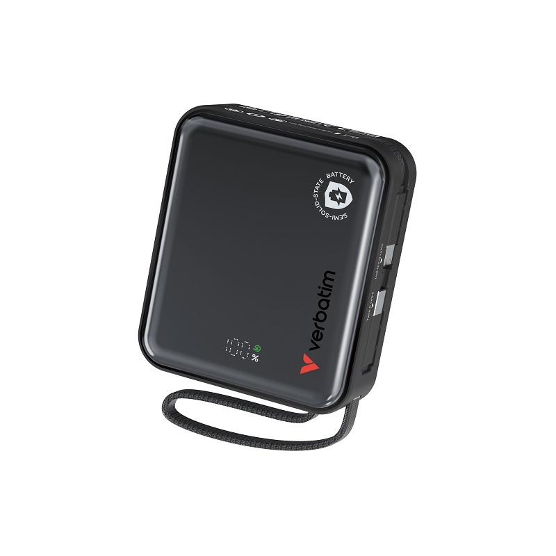 Verbatim SnapQub 10000mAh Qi2.2 半固態磁吸移動電源 (CCC+QR Code)