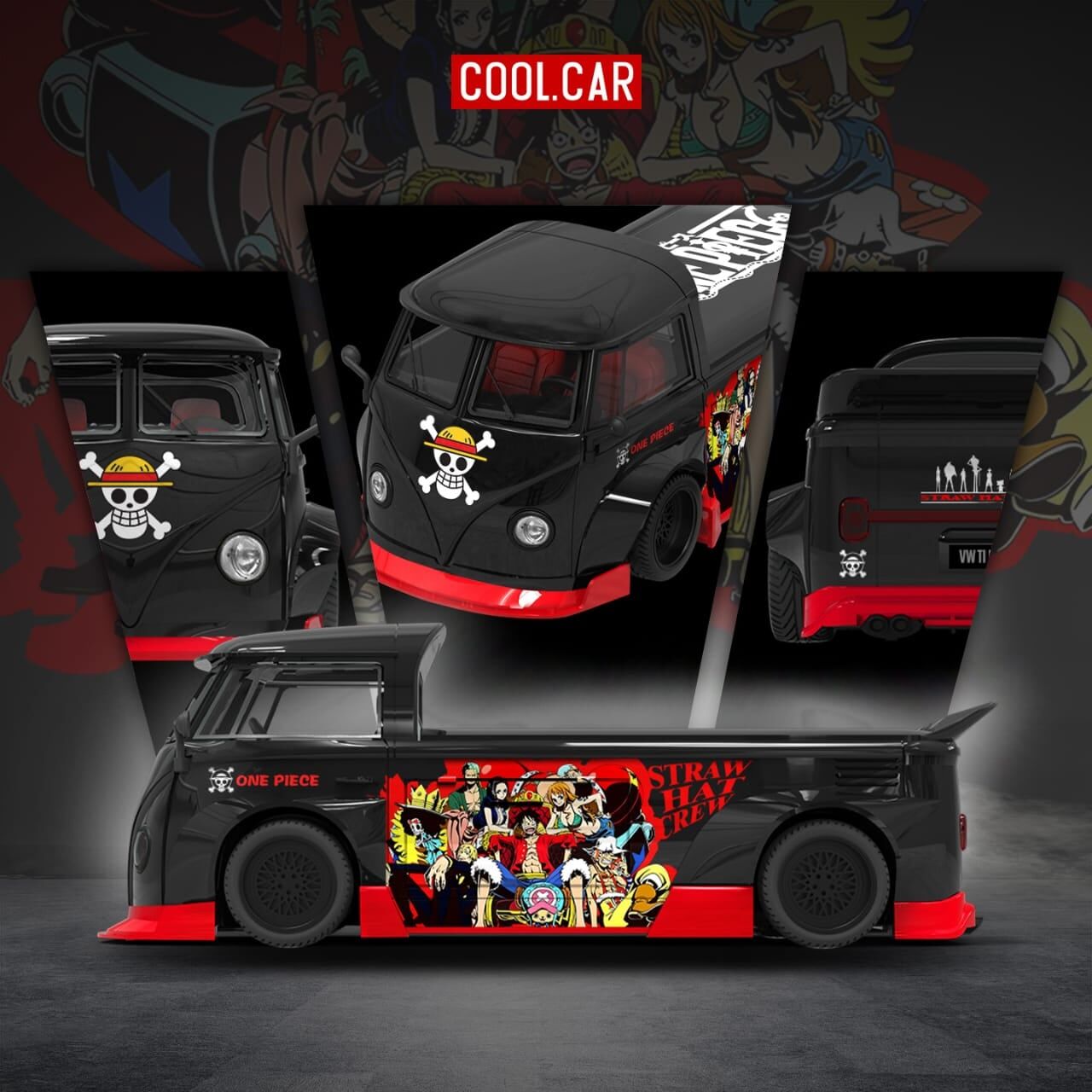 預訂:1/64  Cool Car Volkswagen T1 Pickup One Piece (CC643927 )