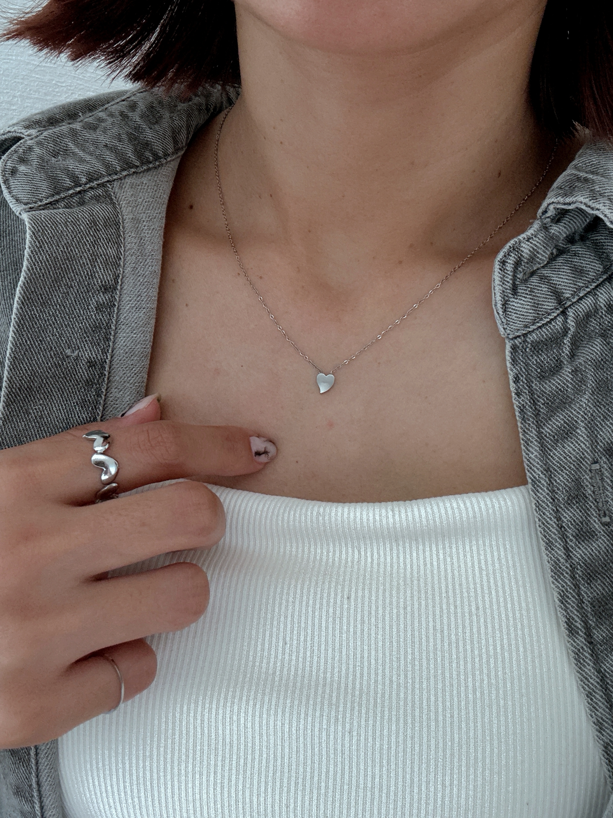 soft heart necklace