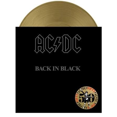 AC/DC - Back in Black Import LP (Gold Vinyl)