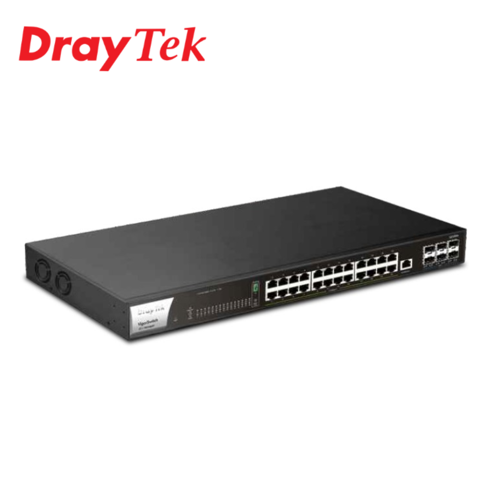 Draytek 居易科技 VigorSwitch Q2300x 24埠全功能 2.5GbE L2+ 管理型交換器 (請先詢問貨況)