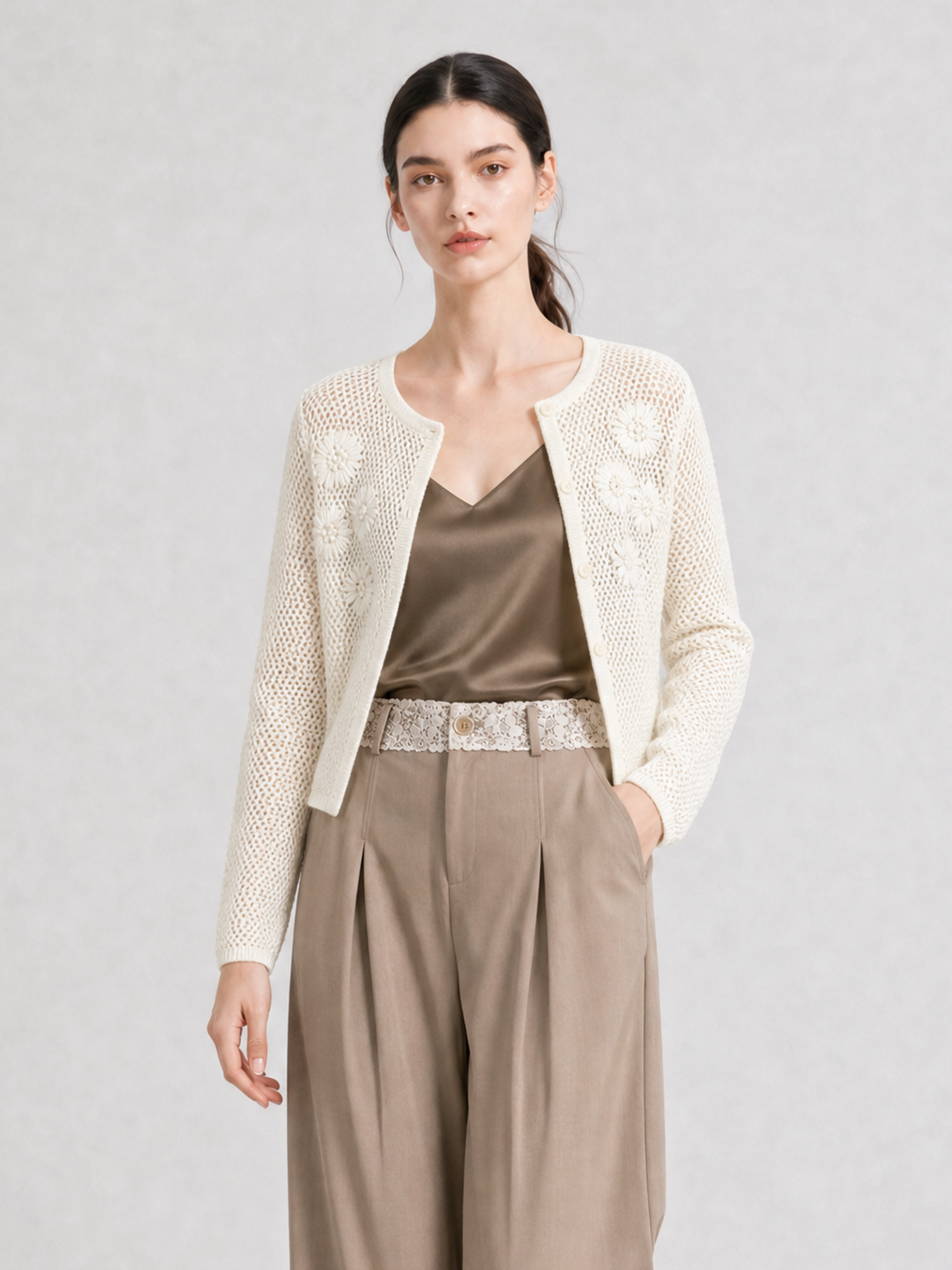mi-tu Embroidered Cut-out Jacket