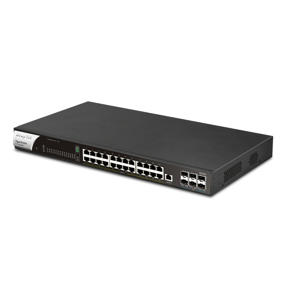 Draytek 居易科技 VigorSwitch Q2300x 24埠全功能 2.5GbE L2+ 管理型交換器 (請先詢問貨況)
