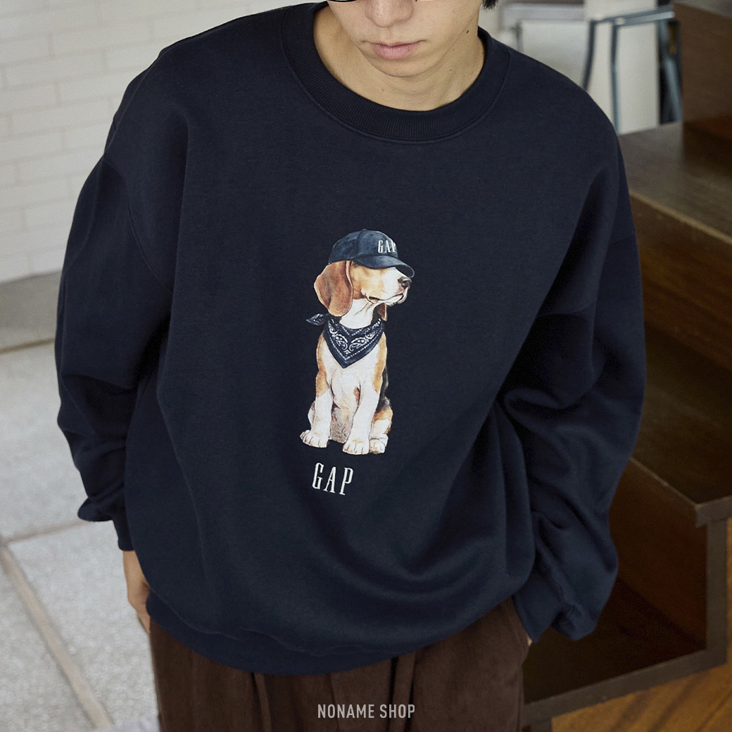 PUBLUX × GAP 限定聯名款 狗狗 刷毛 長袖 大學T 四色 (男/女同款)