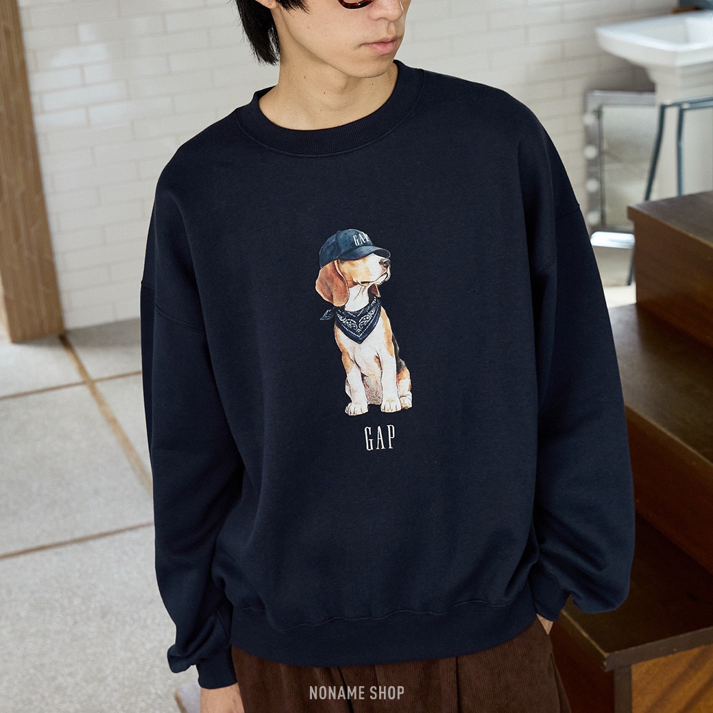PUBLUX × GAP 限定聯名款 狗狗 刷毛 長袖 大學T 四色 (男/女同款)