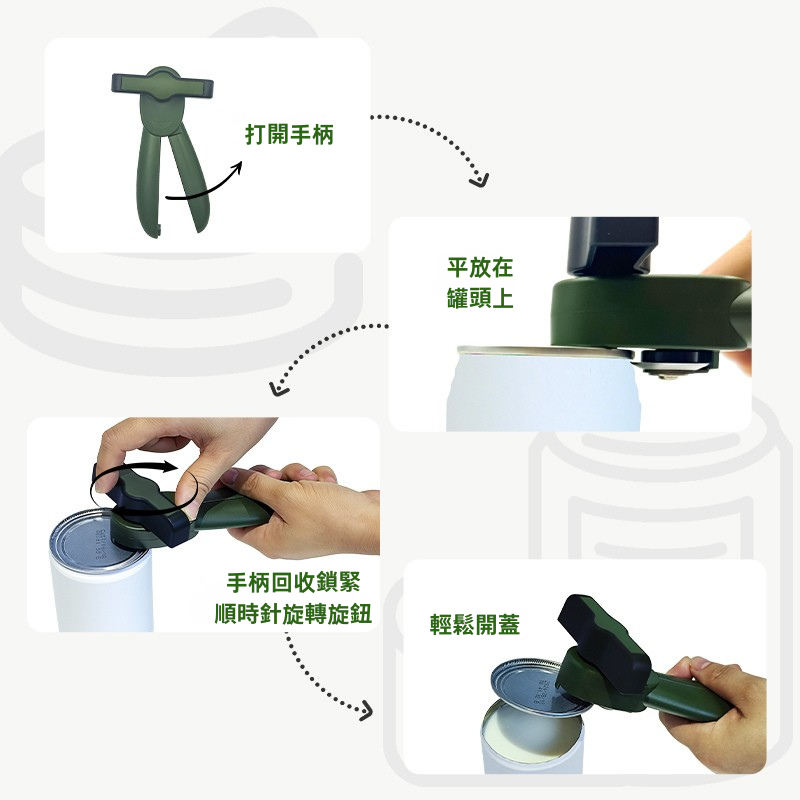 Manual Quick Can Opener | Japanese 420J2 Blade, Anti-slip, Labor-saving, For Pet Cans & All Kinds of Bottles