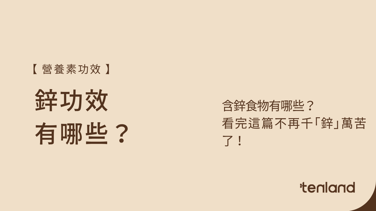 鋅功效