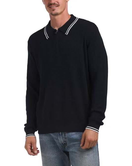 【預購】HUNTER N091804 男裝Polo毛衣 (黑色)