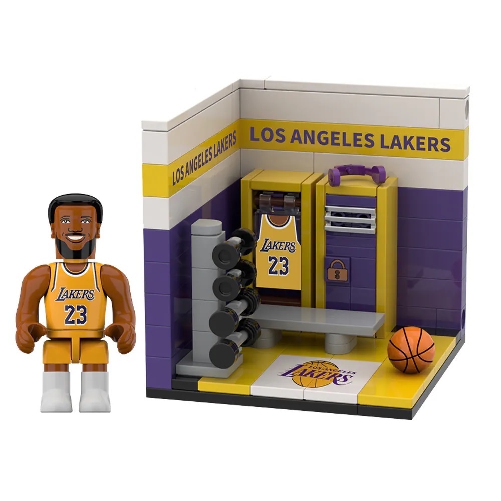【NBA】球員積木人球員更衣室 隨機出貨一款 strc