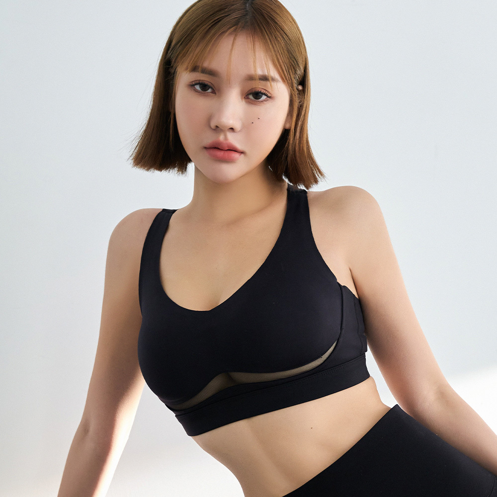 SPORTY Q Quick-dry Sports Bra (Black)