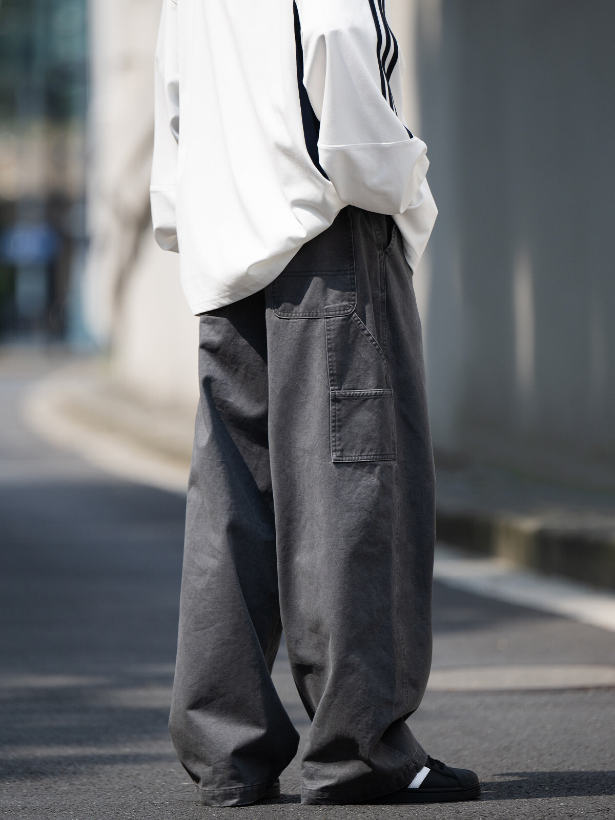 #預購 BELLKENIDEA 簡約純棉 水洗復古 直筒口袋 工裝長褲 休閒褲 五色 BK207