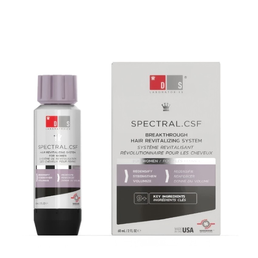 美國 DS Laboratories【正品  】Spectral.CSF 女性頭皮豐盈養護精華 60ml Nanoxidil® 5%｜女性稀疏髮護理｜髮量豐盈｜強韌髮根｜頭皮養護