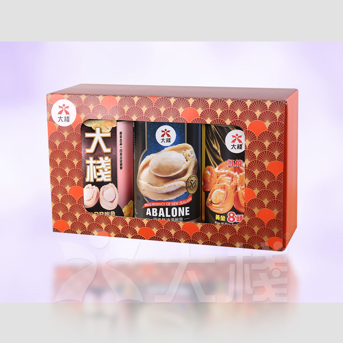精品三式鮑魚罐頭禮盒 (南非BB+紅燒BB+紐西蘭頭半)