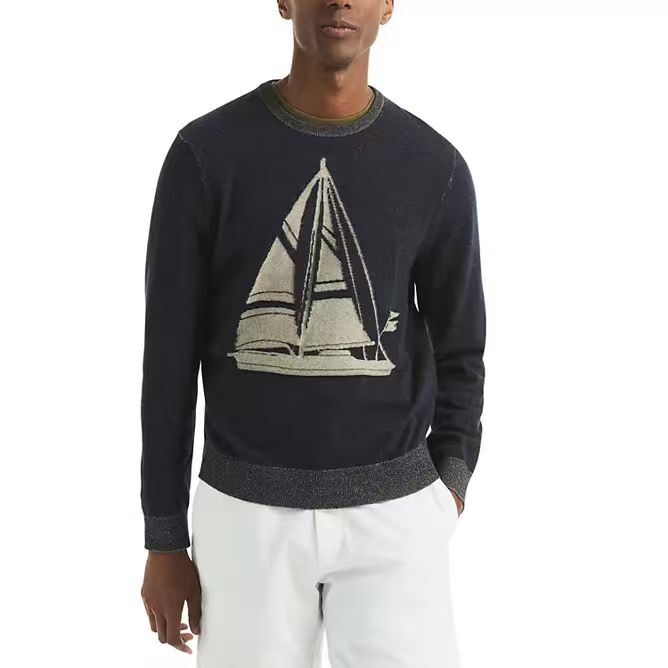 【預購】NAUTICA N091821 男裝長袖上衣 (深藍色)