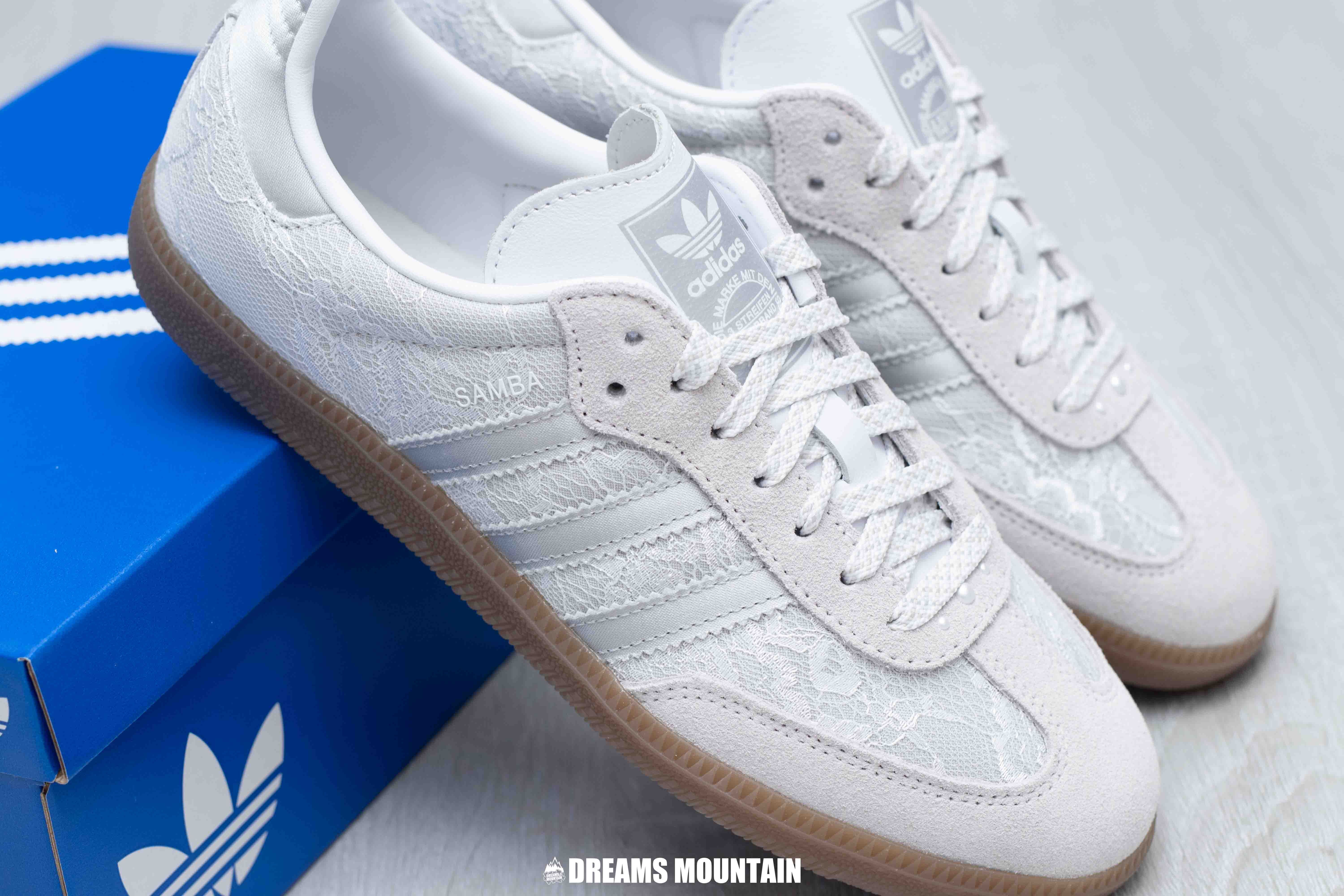 【預訂】 ADIDAS SAMBA OG 蕾絲灰銀 -WOMEN