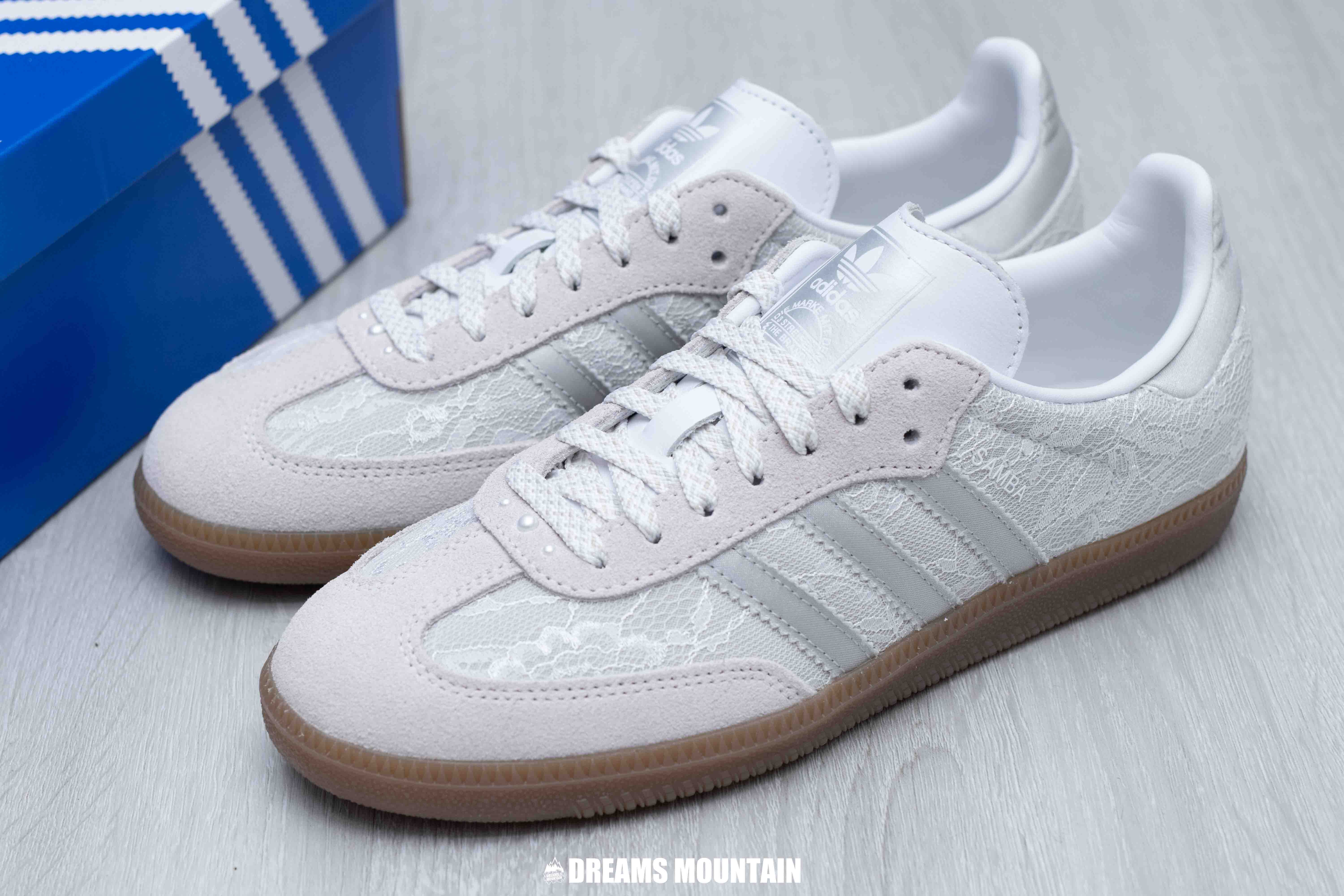 【預訂】 ADIDAS SAMBA OG 蕾絲灰銀 -WOMEN